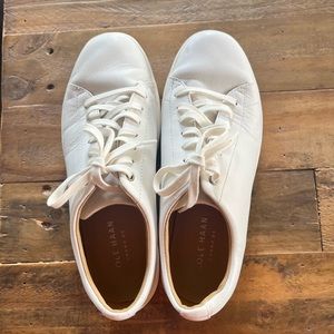 Women’s Cole Haan White Leather Sneakers